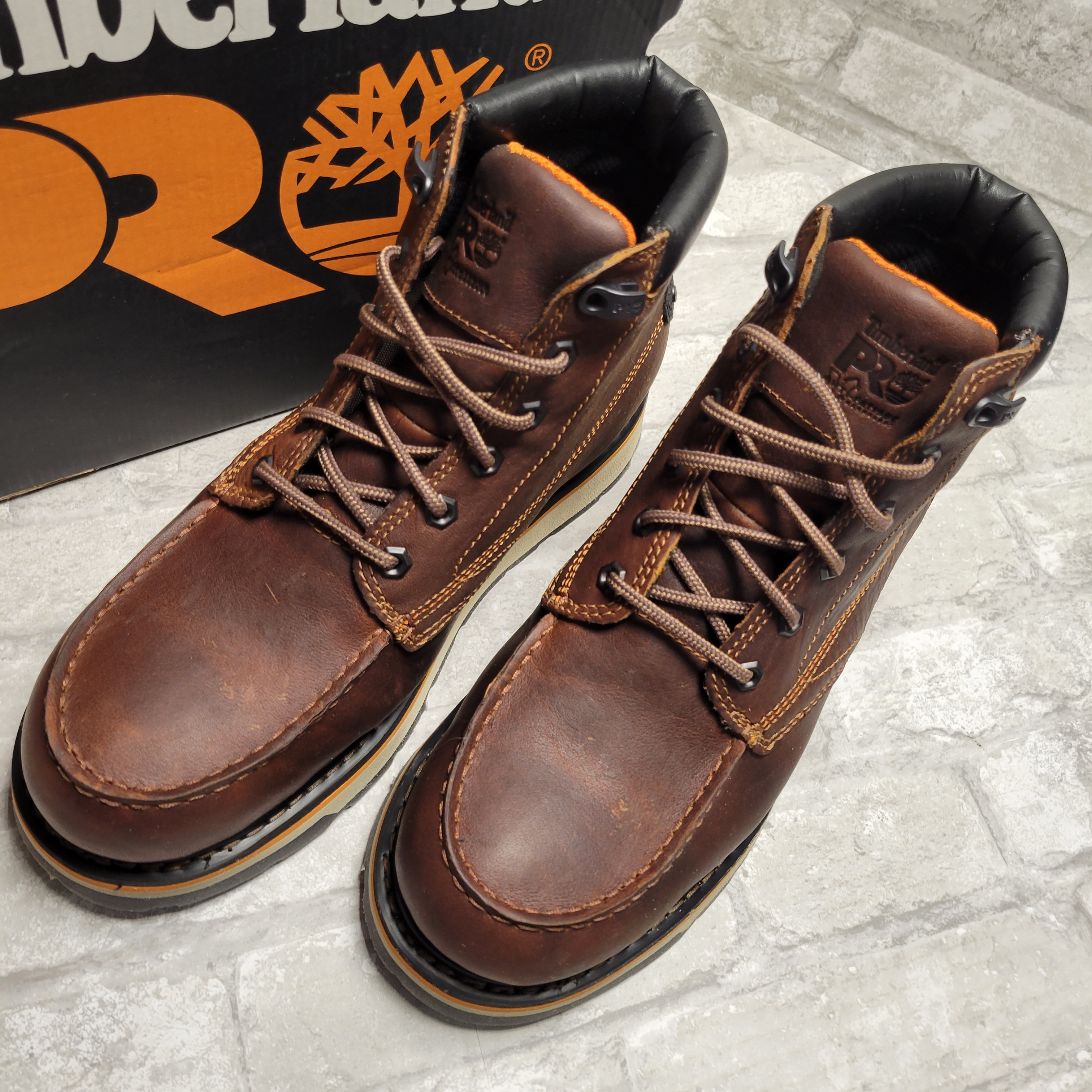 Timberland PRO Gridworks 6" Moc Soft Toe Waterproof, Brown 10M (8037927551214)